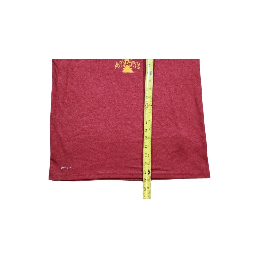 Iowa State Cyclones Womens‎ Nike Shirt NCAA Dri Fit Short Sleeve Size Large